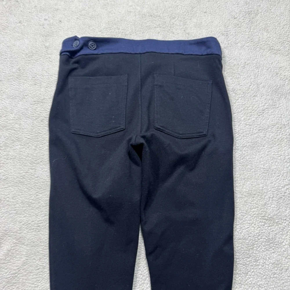 Cartonnier Pants Womens 4 Anthropologie Dress Slacks Black Side Zip Button 29x26 - Picture 10 of 14